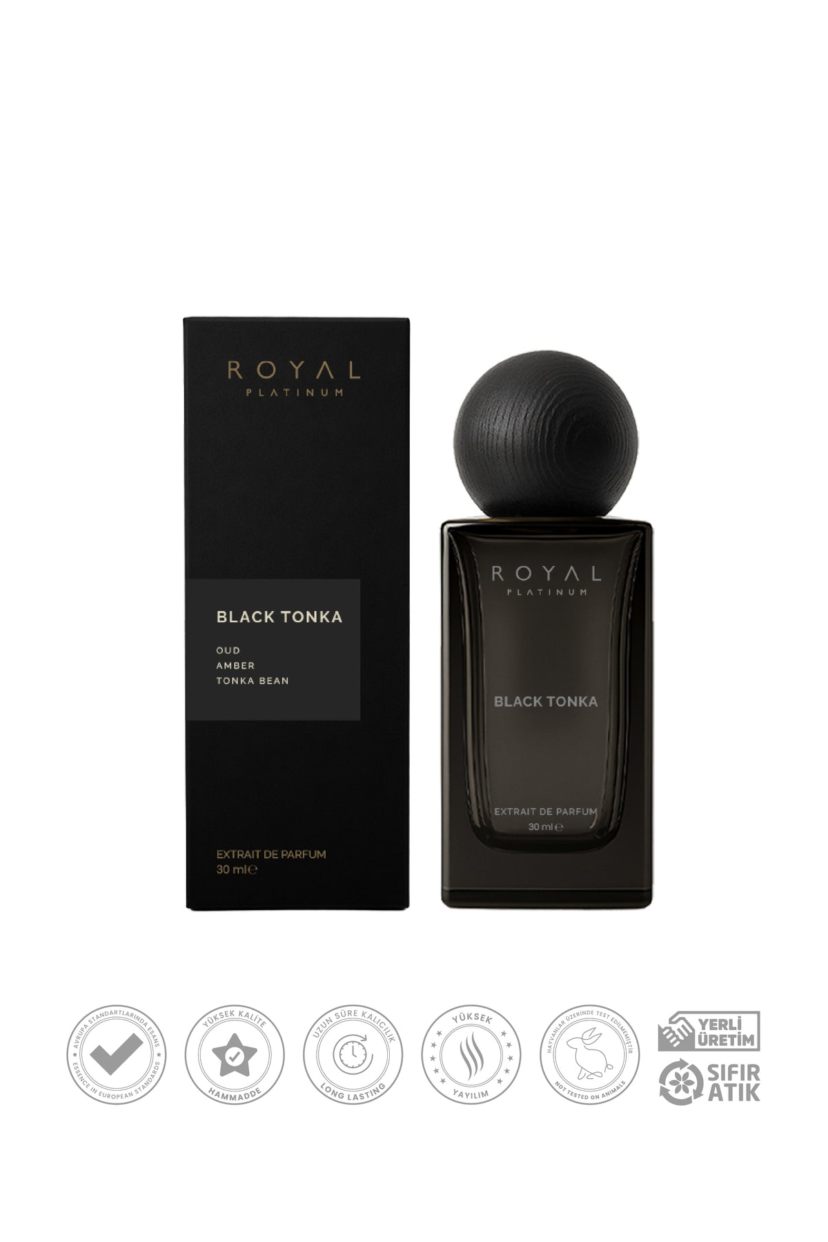 Black Tonka Unisex EXTRAIT DE PARFUM 30 ML Ud - Amber - Tonka Fasulyesi | Oryantal Seri