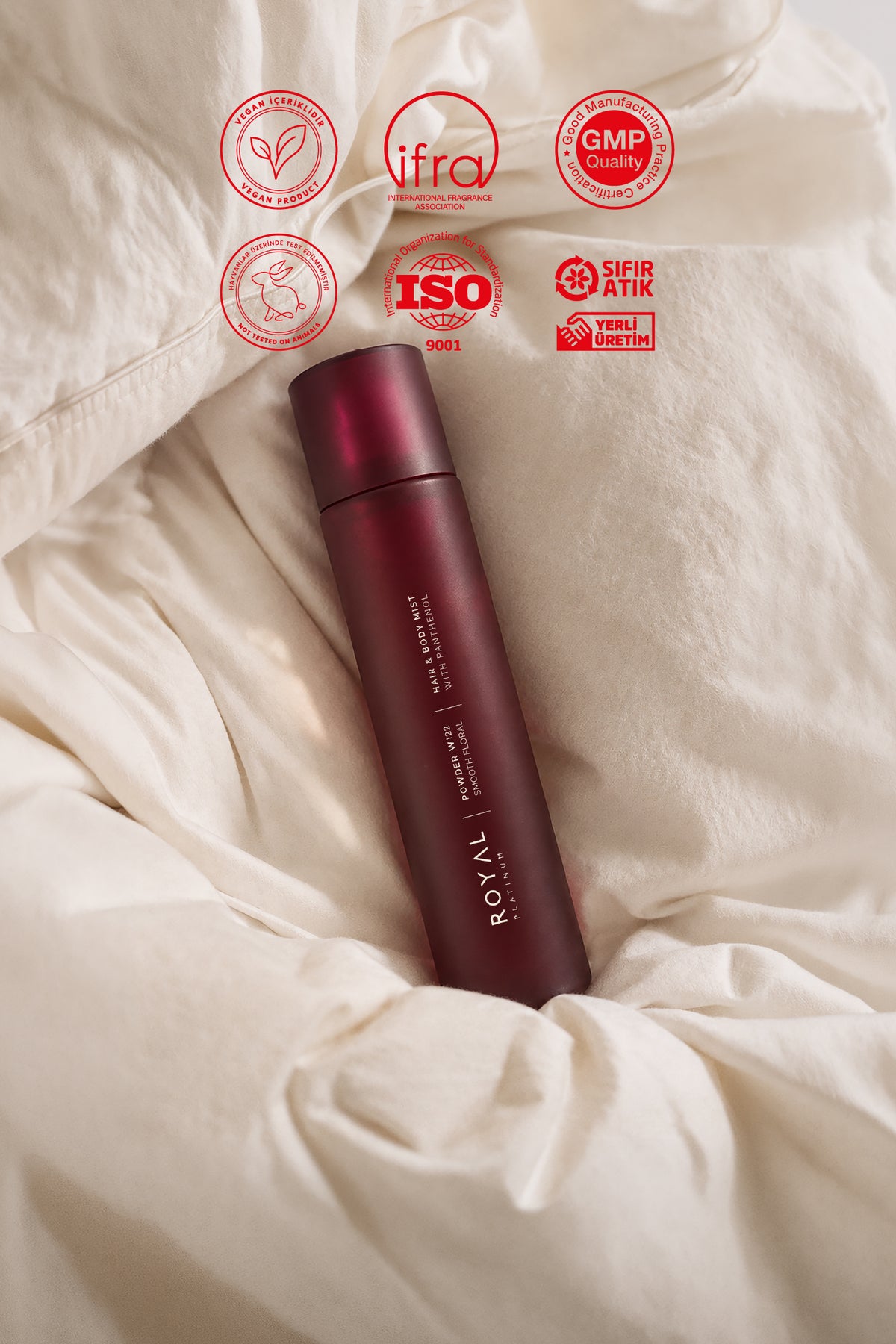 Body Mist W122 Powder (Vücut ve Saç Spreyi) EDP 250 ML | Vanilya Serisi