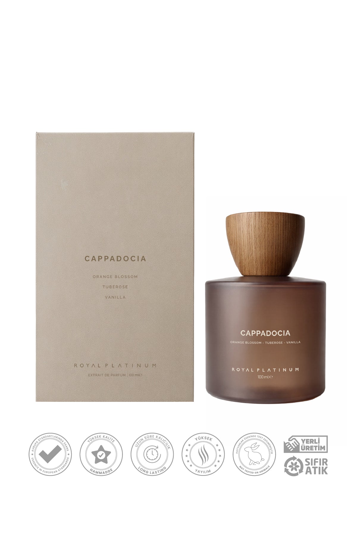 Cappadocia Kadın EXTRAIT DE PARFUM 100 ML Portakal Çiçeği - Vanilya - Sümbülteber | Tatlı Seri