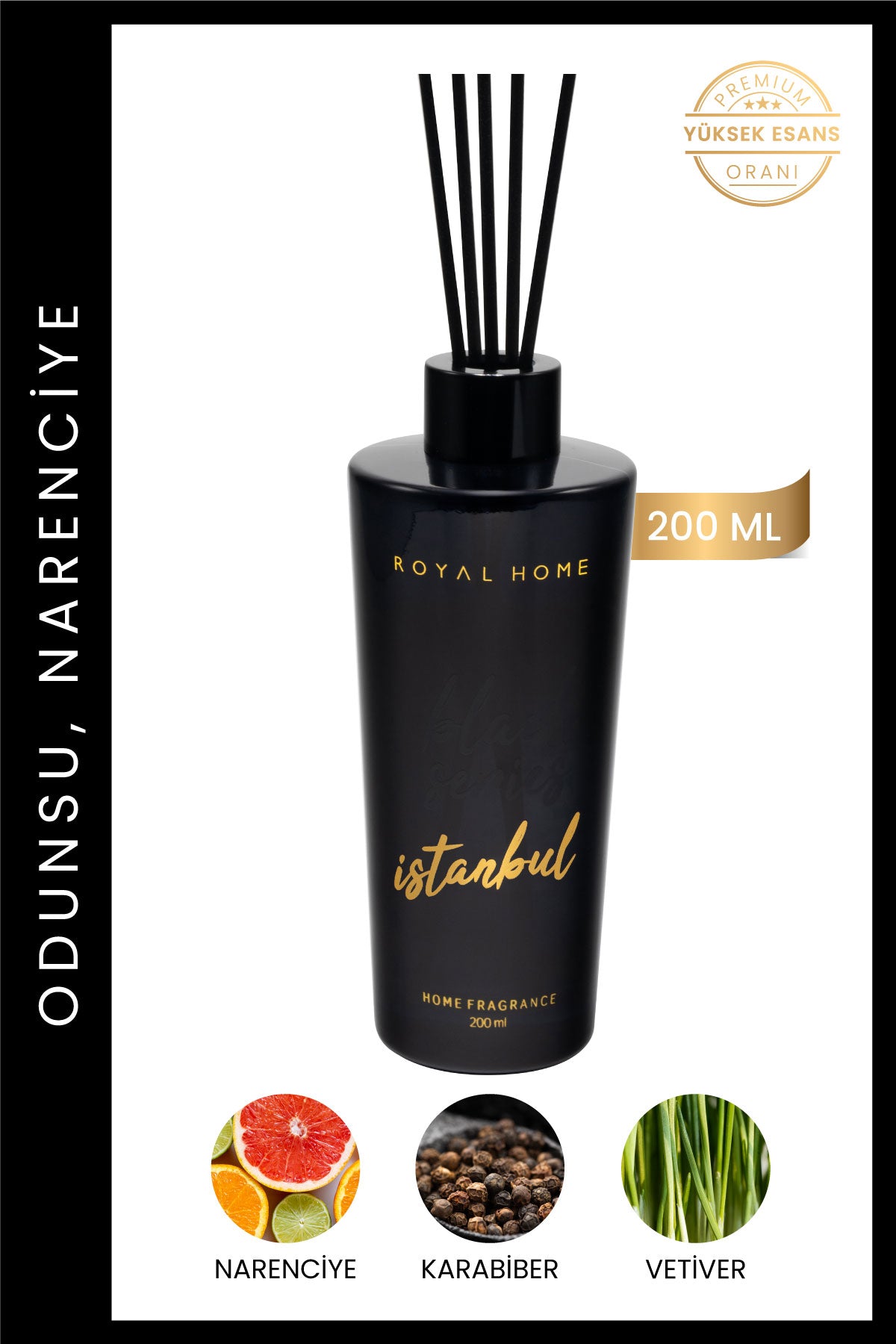 İstanbul Premium Çubuklu Oda Kokusu 200 ML | Premium Seri