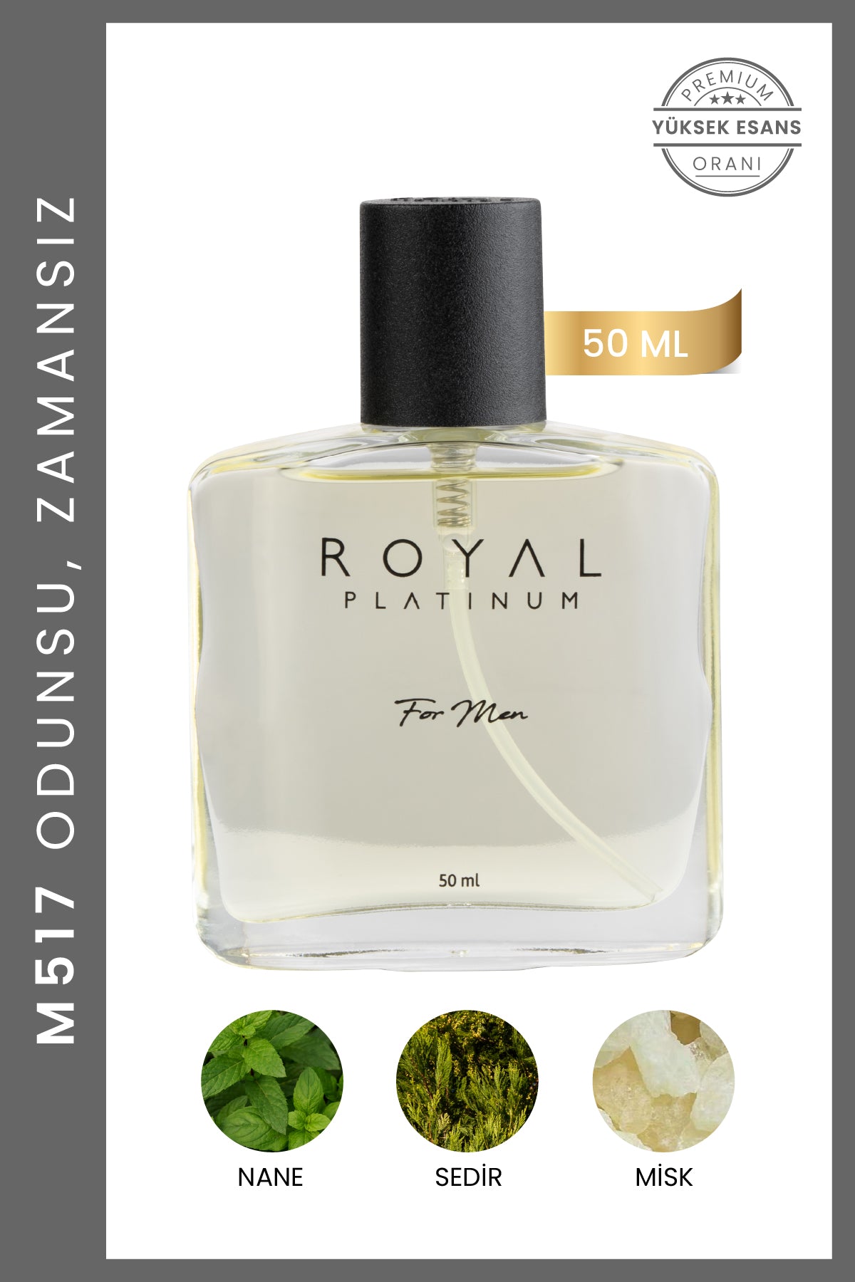 M517 Erkek Parfüm EDP 50 ML | Oryantal Seri