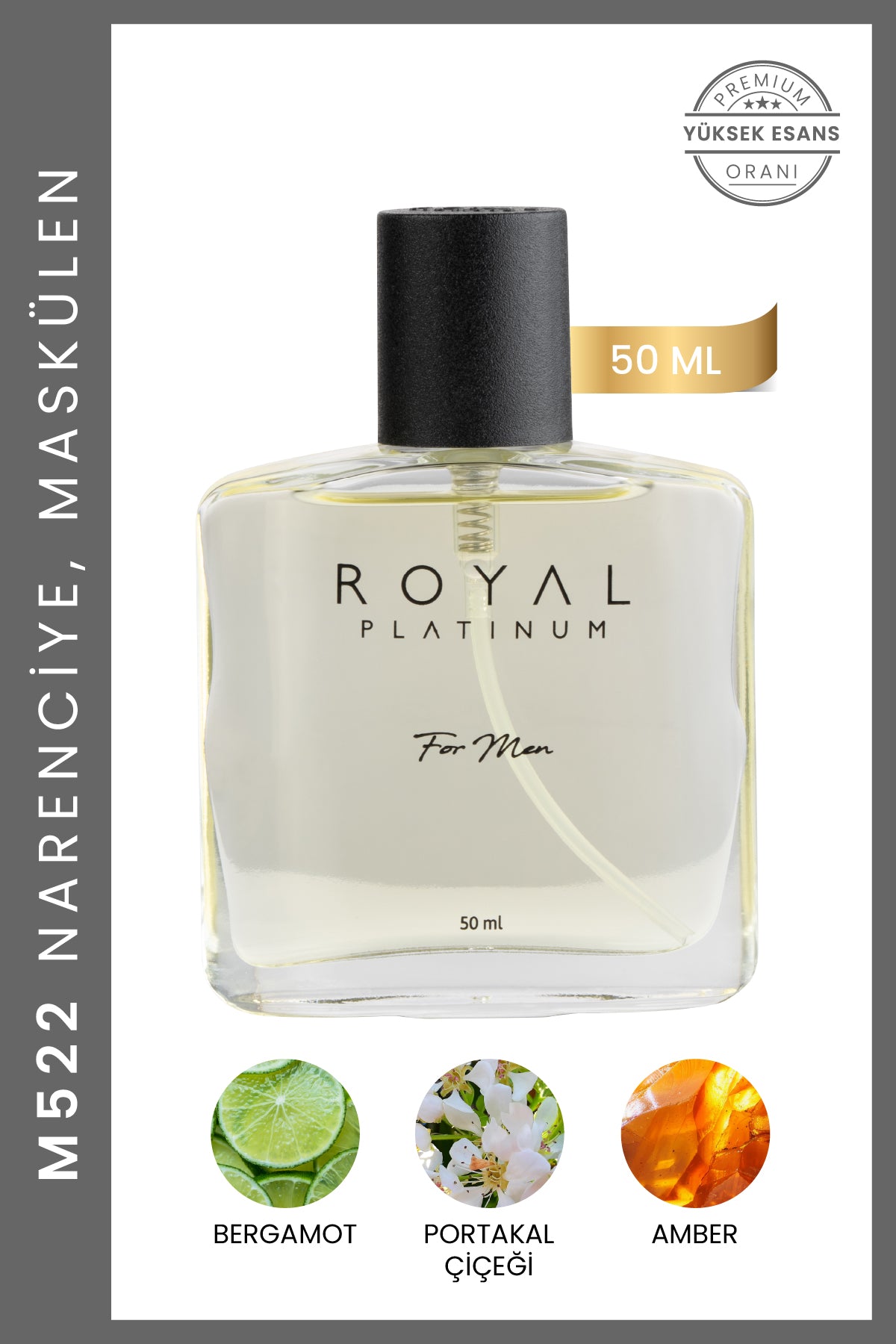M522 Erkek Parfüm EDP 50 ML | Narenciye Serisi
