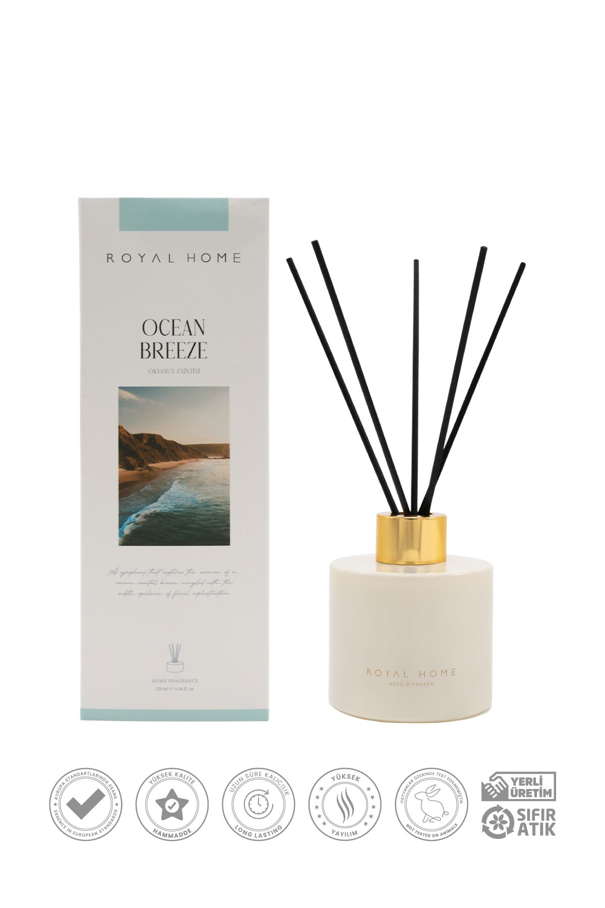 Ocean Breeze Çubuklu Oda Kokusu 120 ML | Ferah Seri