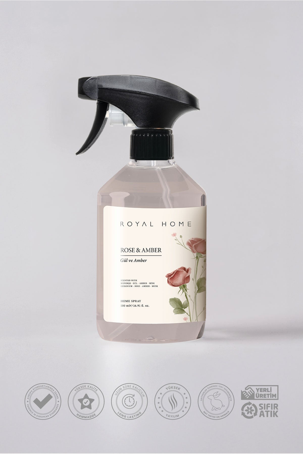 Rose & Amber Oda Spreyi 500 ML | Tatlı Seri