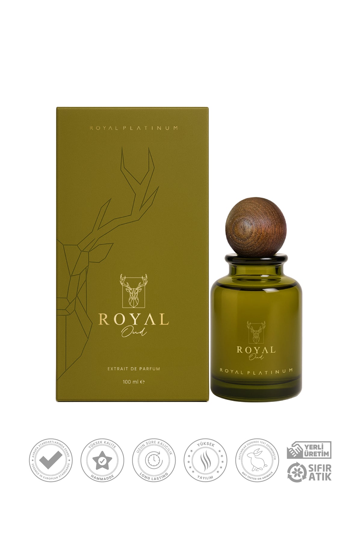 Royal Oud Unisex EXTRAIT DE PARFUM 100 ML Gül - Şakayık - Ud | Oryantal Seri