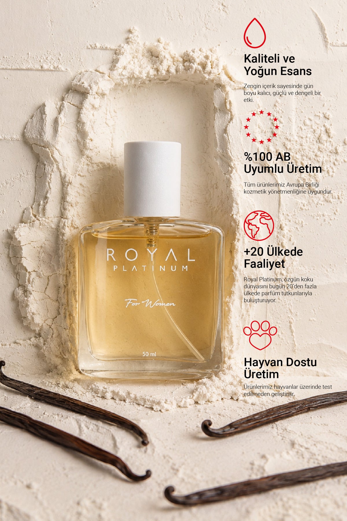 W122 Kadın Parfüm EDP 50 ML | Vanilya Serisi