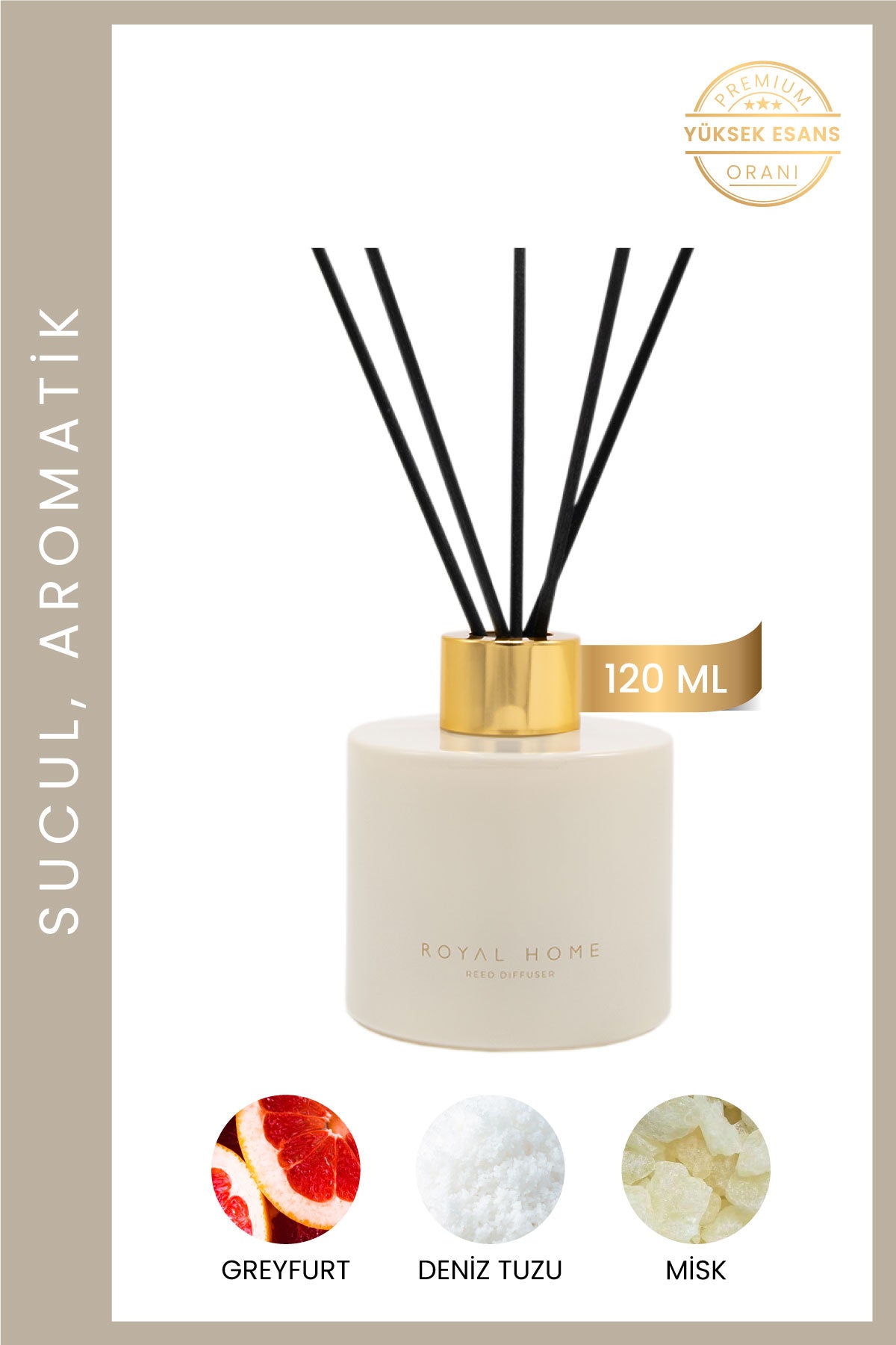 Sea Salt Çubuklu Oda Kokusu 120 ML | Ferah Seri