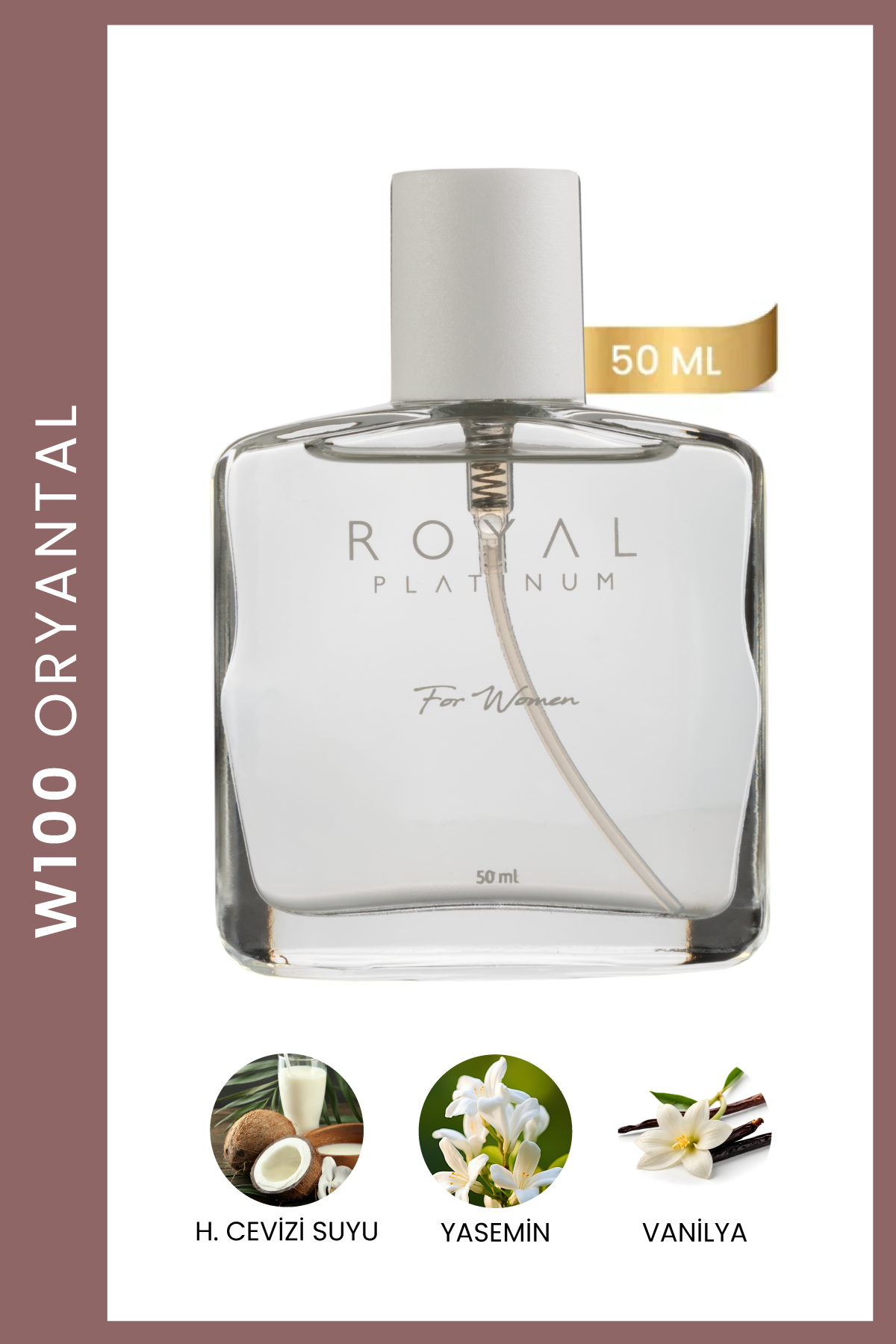 W100 Kadın Parfüm EDP 50 ML | Tatlı Seri