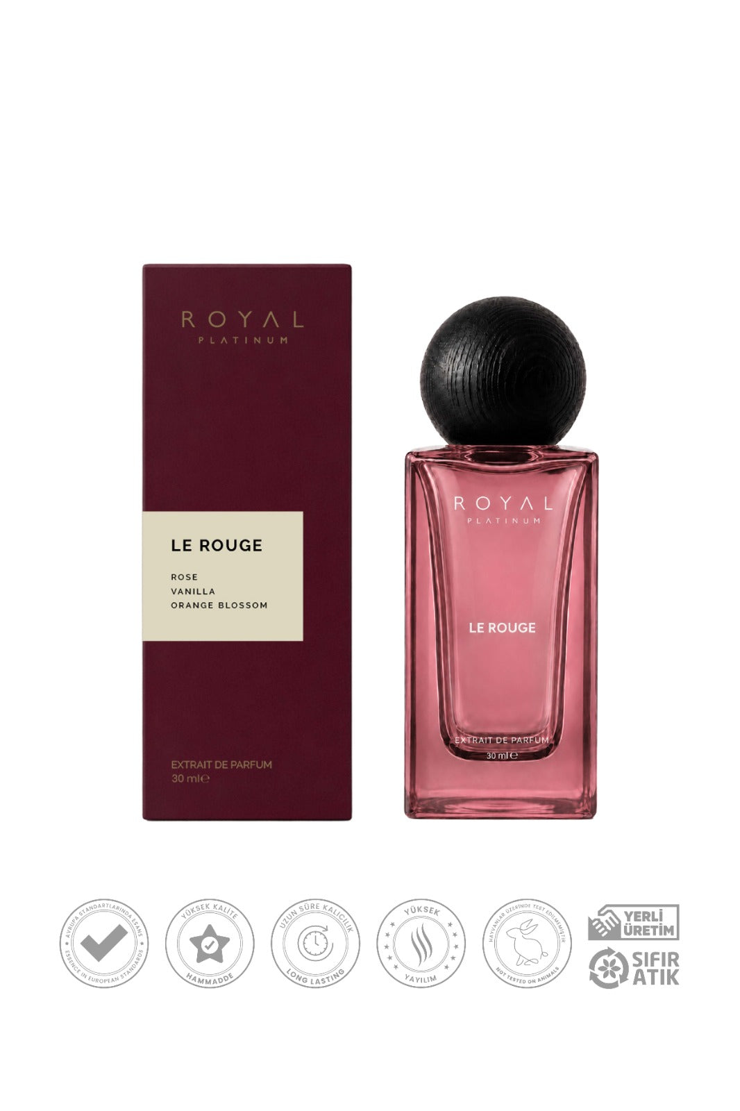 Le Rouge Kadın EXTRAIT DE PARFUM 30 ML Gül - Ahududu - Kaşmir | Çiçeksi Seri