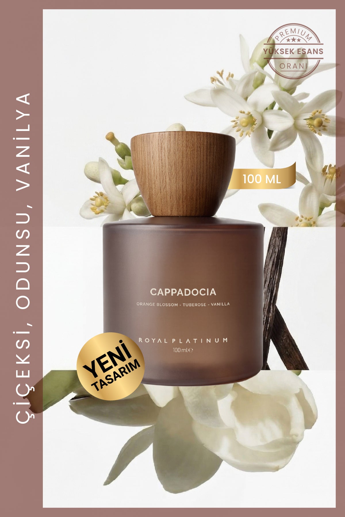 Cappadocia Kadın EXTRAIT DE PARFUM 100 ML Portakal Çiçeği - Vanilya - Sümbülteber | Tatlı Seri
