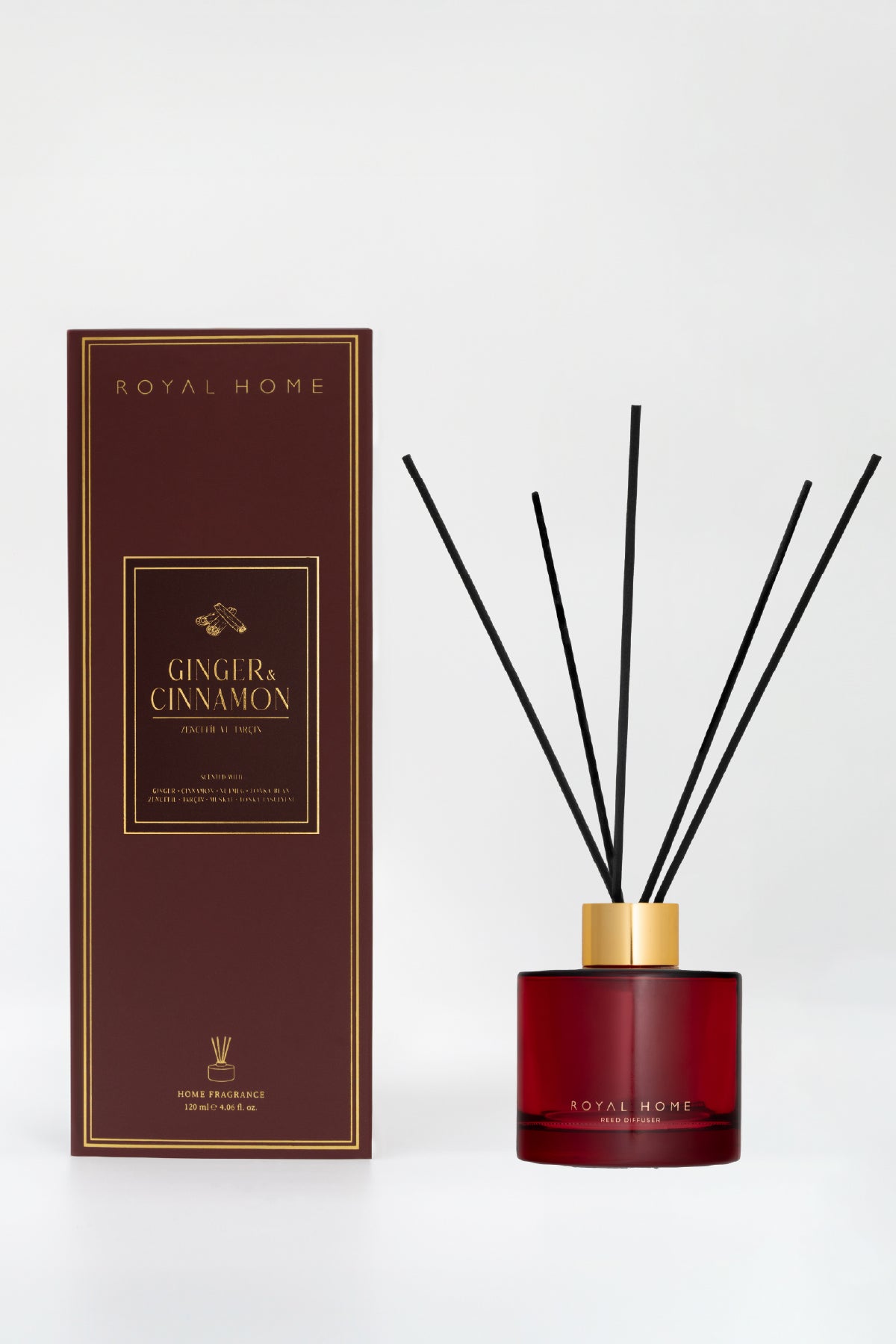 Cinnamon & Ginger Çubuklu Oda Kokusu 120 ML | Oryantal Seri
