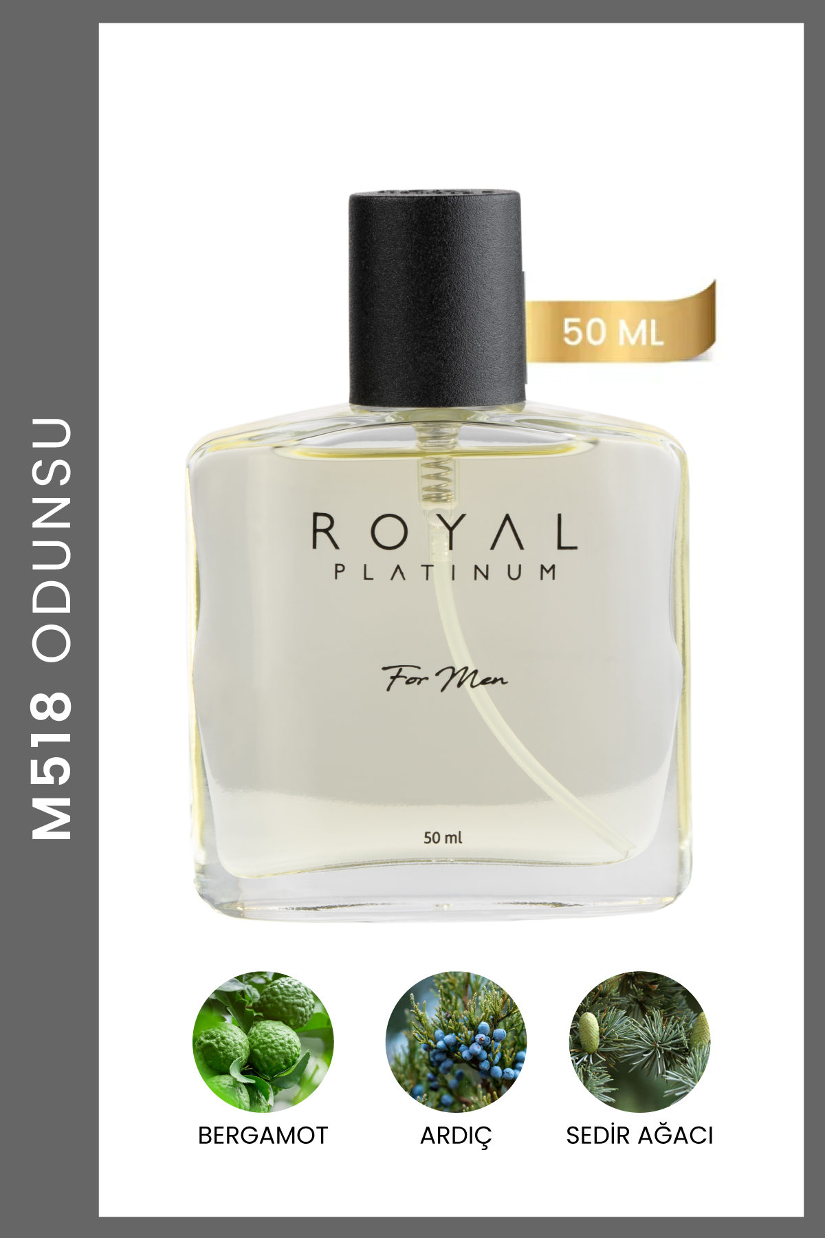 M518 Erkek Parfüm EDP 50 ML | Odunsu Seri
