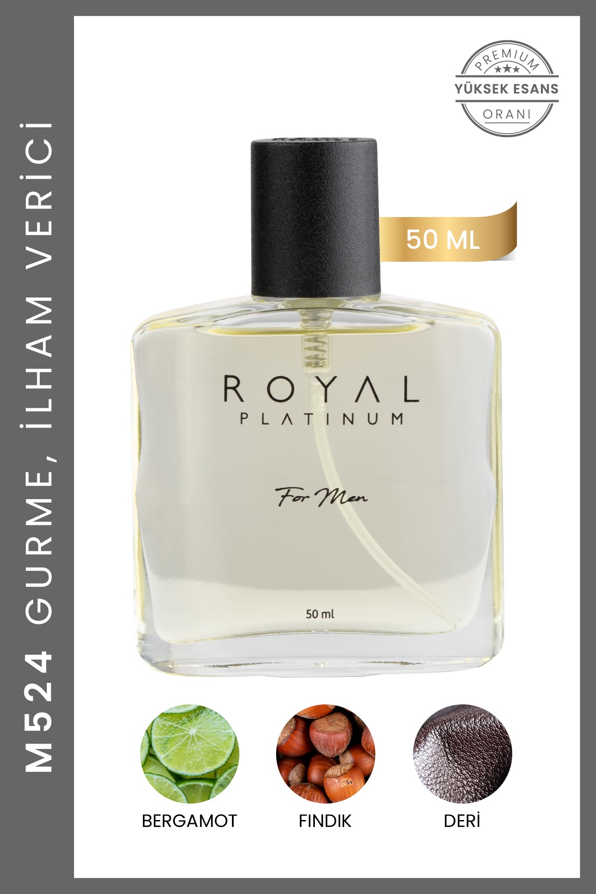 M524 Erkek Parfüm EDP 50 ML | Odunsu Seri