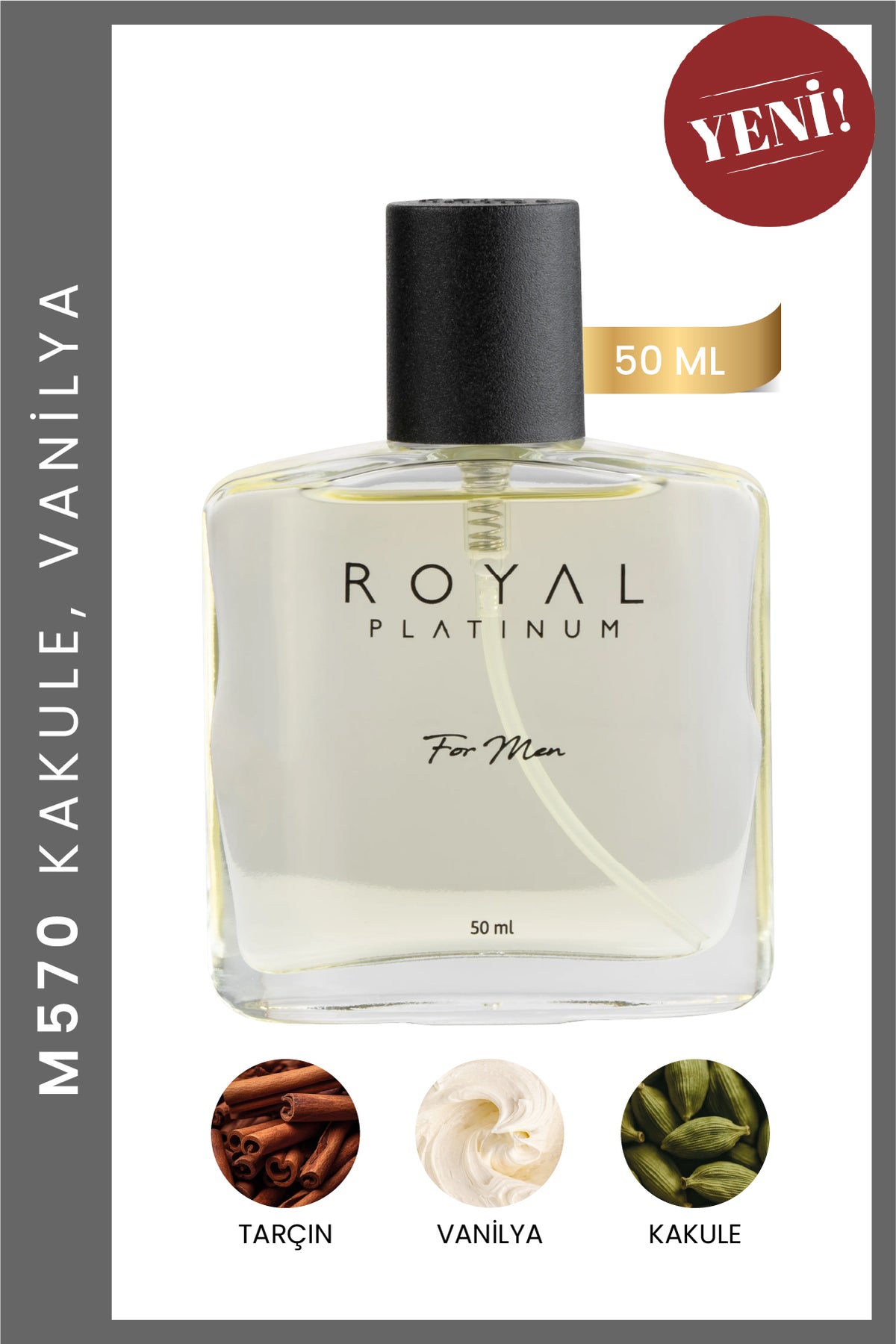 M570 Erkek Parfüm EDP 50 ML | Tatlı Seri