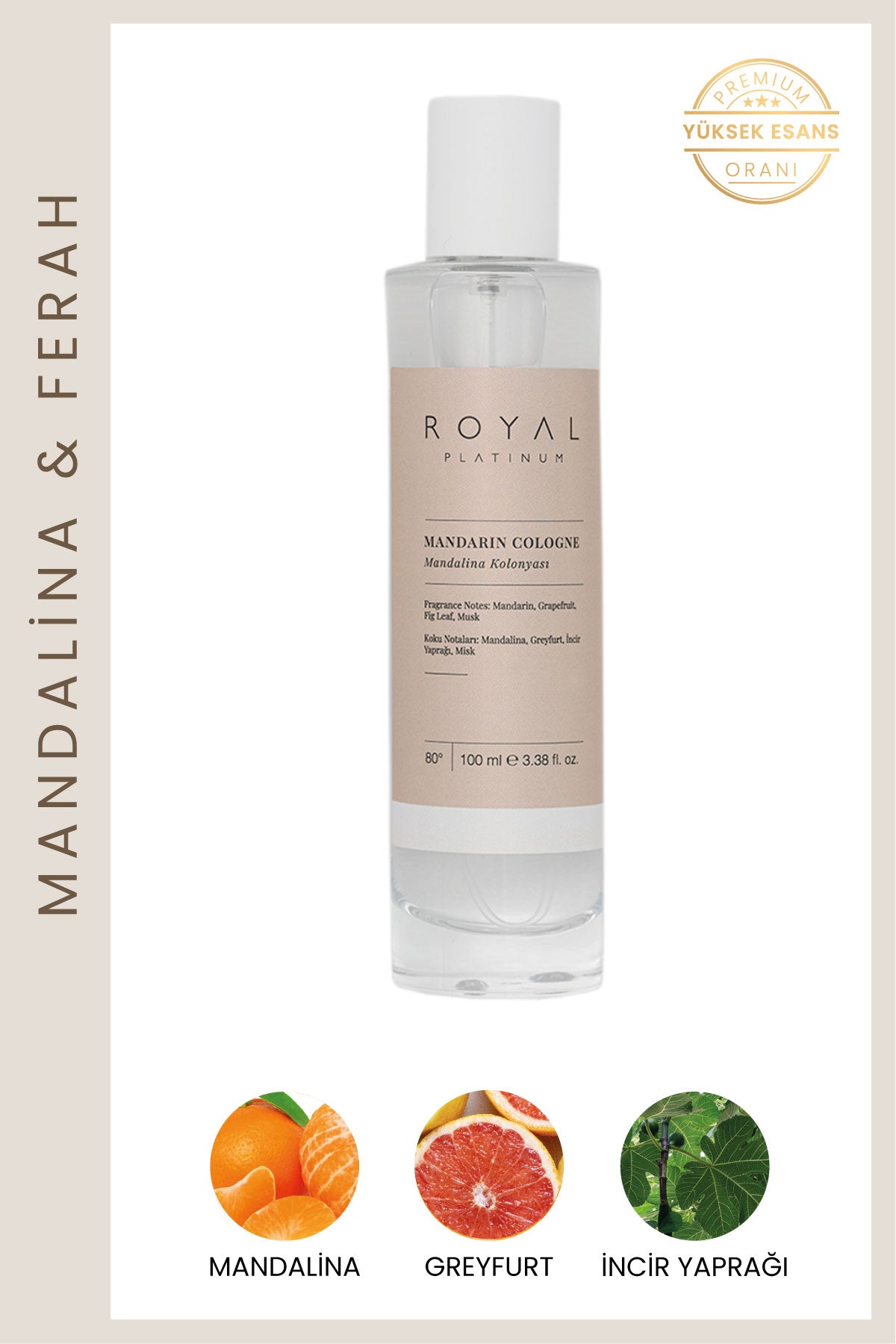 Mandalina Kolonya 100 ML | Meyveli Seri