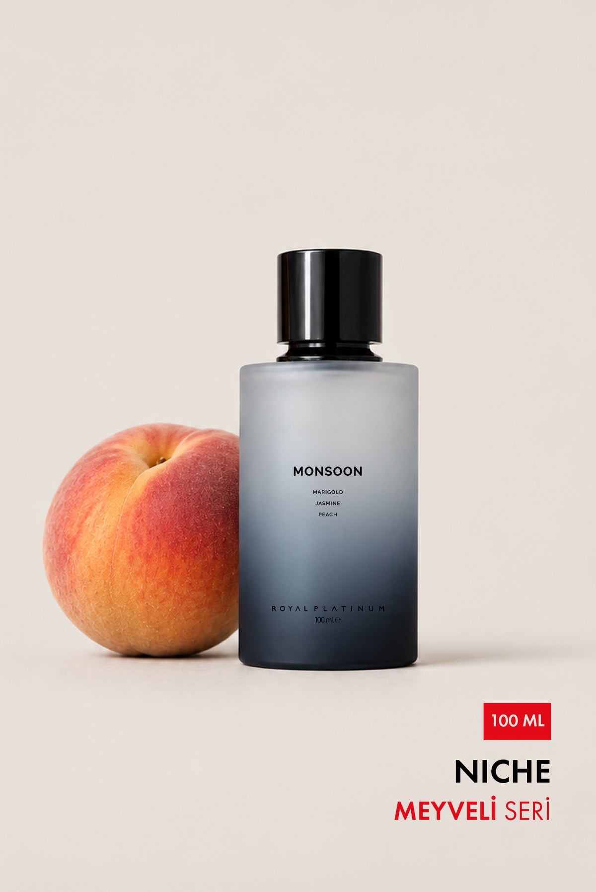 Monsoon Unisex EXTRAIT DE PARFUM 100 ML Şeftali - Kadife Çiçeği - Yasemin | Meyveli Seri