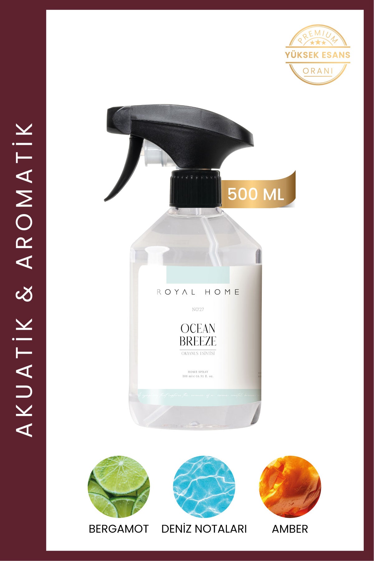 Ocean Breeze Oda Spreyi 500 ML | Ferah Seri