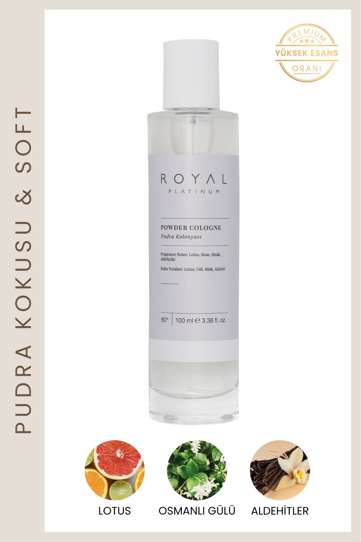 Powder Kolonya 100 ML | Çiçeksi Seri