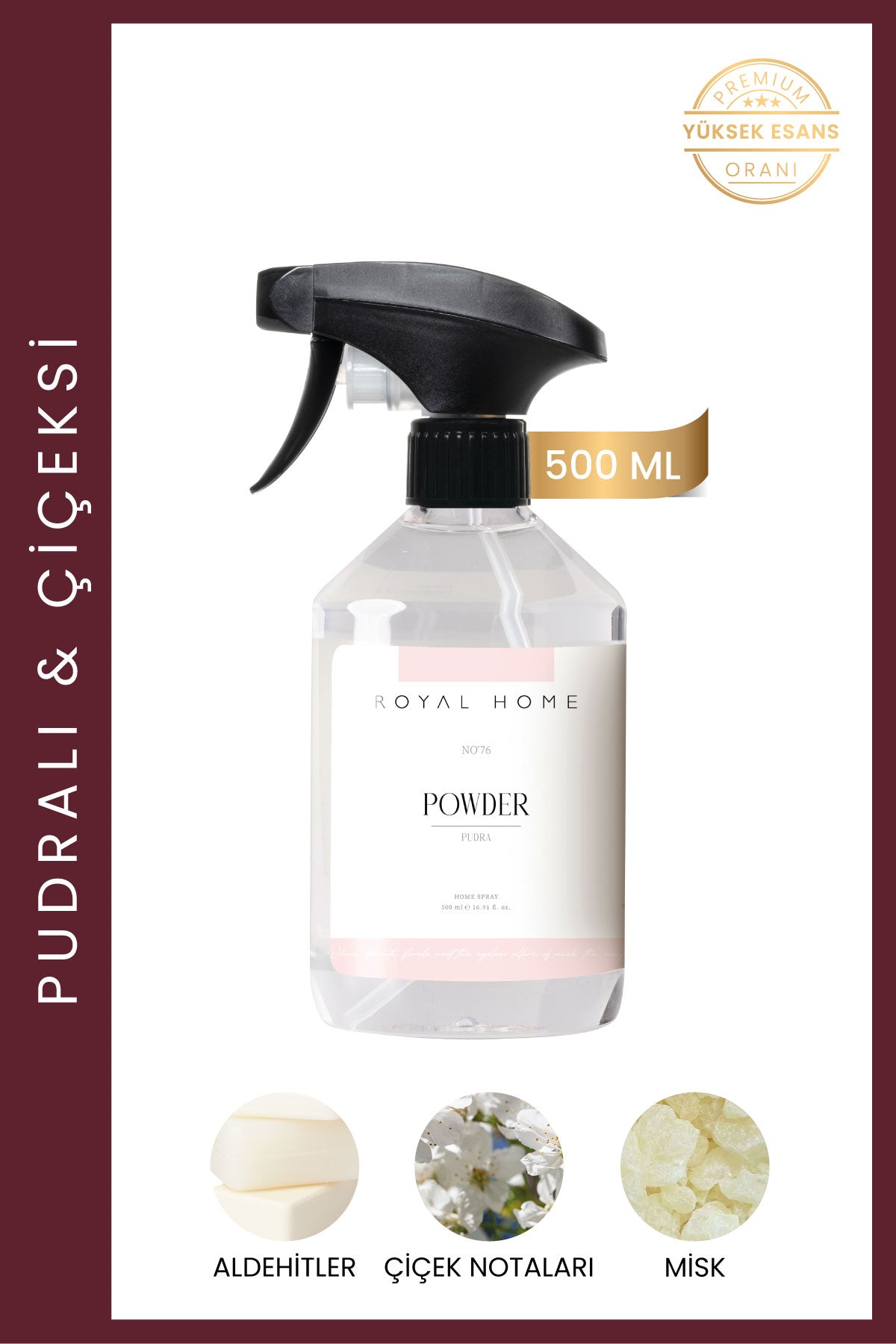 Powder Oda Spreyi 500 ML | Çiçeksi Seri