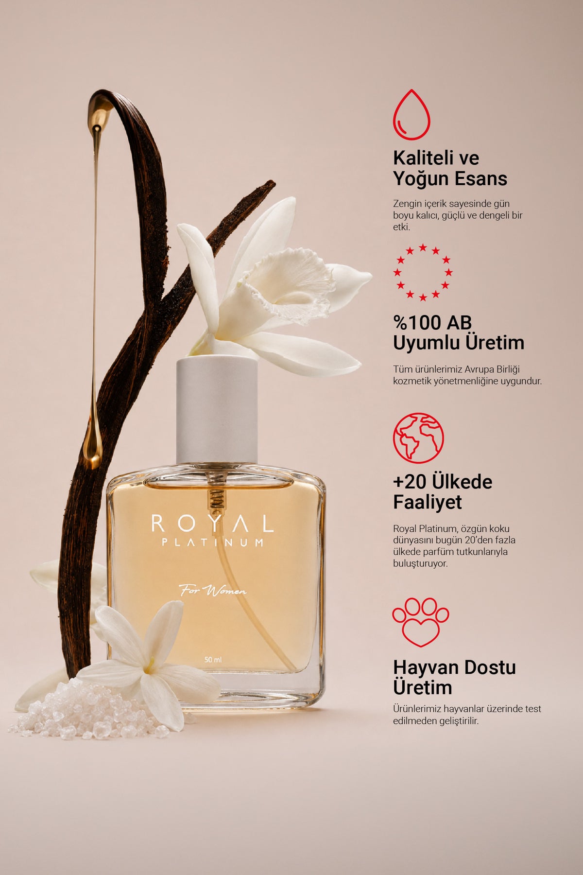 W307 Kadın Parfüm EDP 50 ML | Tatlı Seri