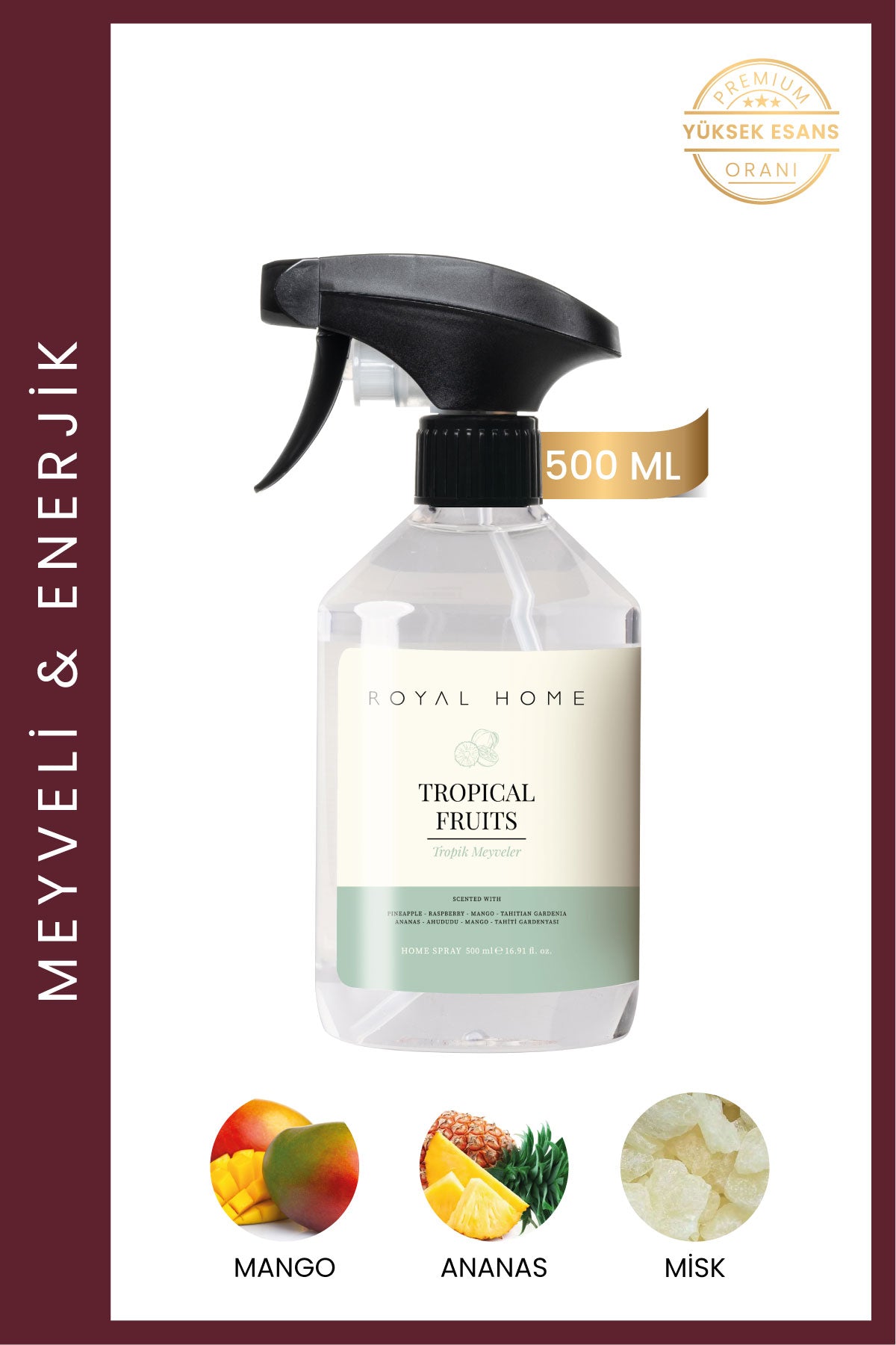 Tropical Fruits Oda Spreyi 500 ML | Meyveli Seri