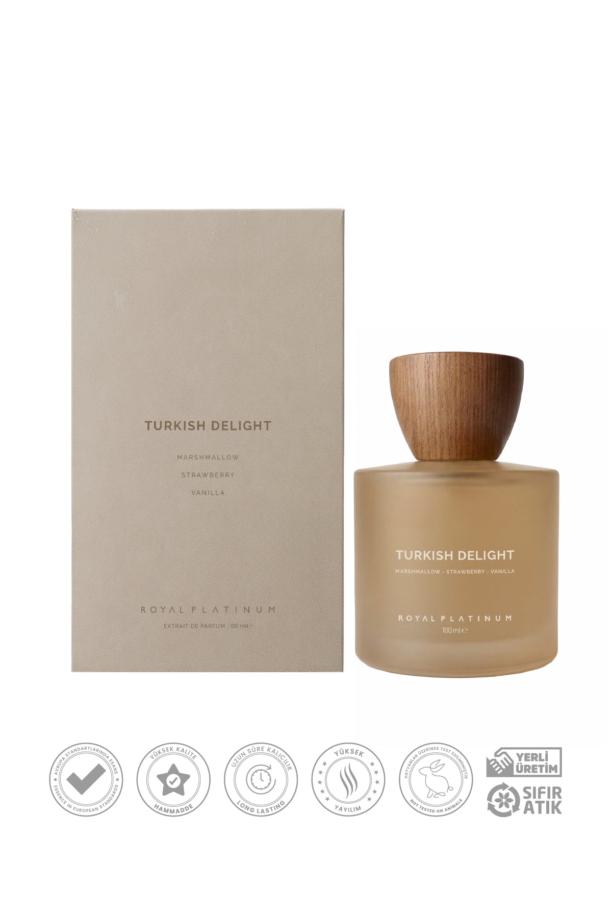 Turkish Delight Kadın EXTRAIT DE PARFUM 100 ML Marşmelov - Çilek - Vanilya | Tatlı Seri
