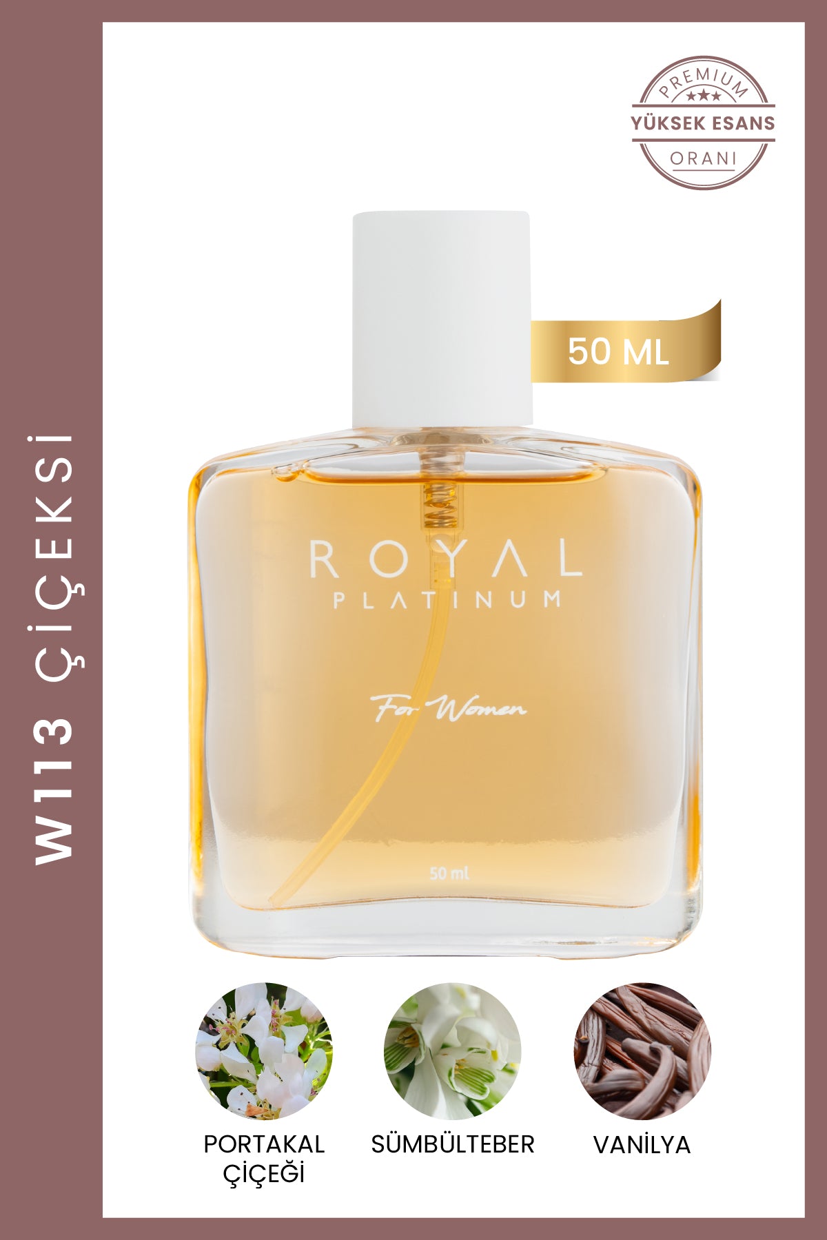 W113 Kadın Parfüm EDP 50 ML | Çiçeksi Seri