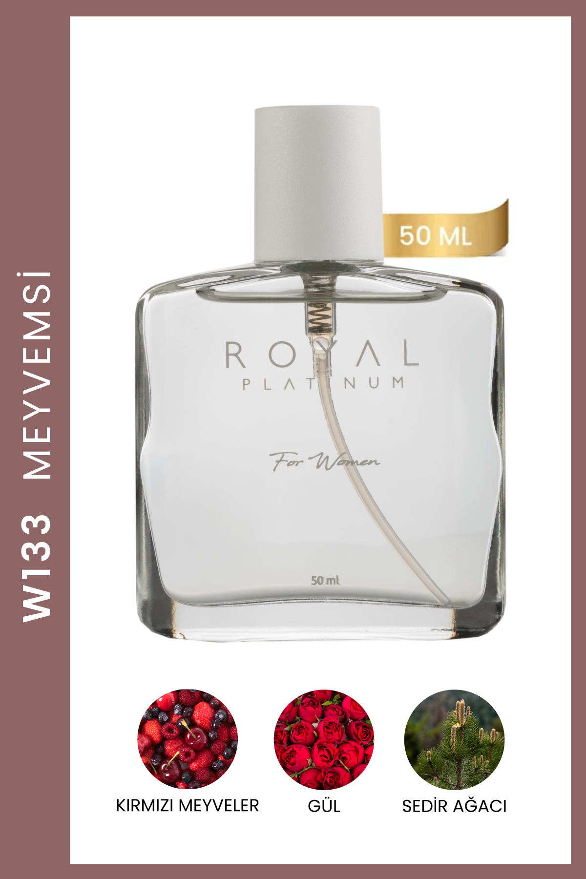 W133 Kadın Parfüm EDP 50 ML | Meyveli Seri