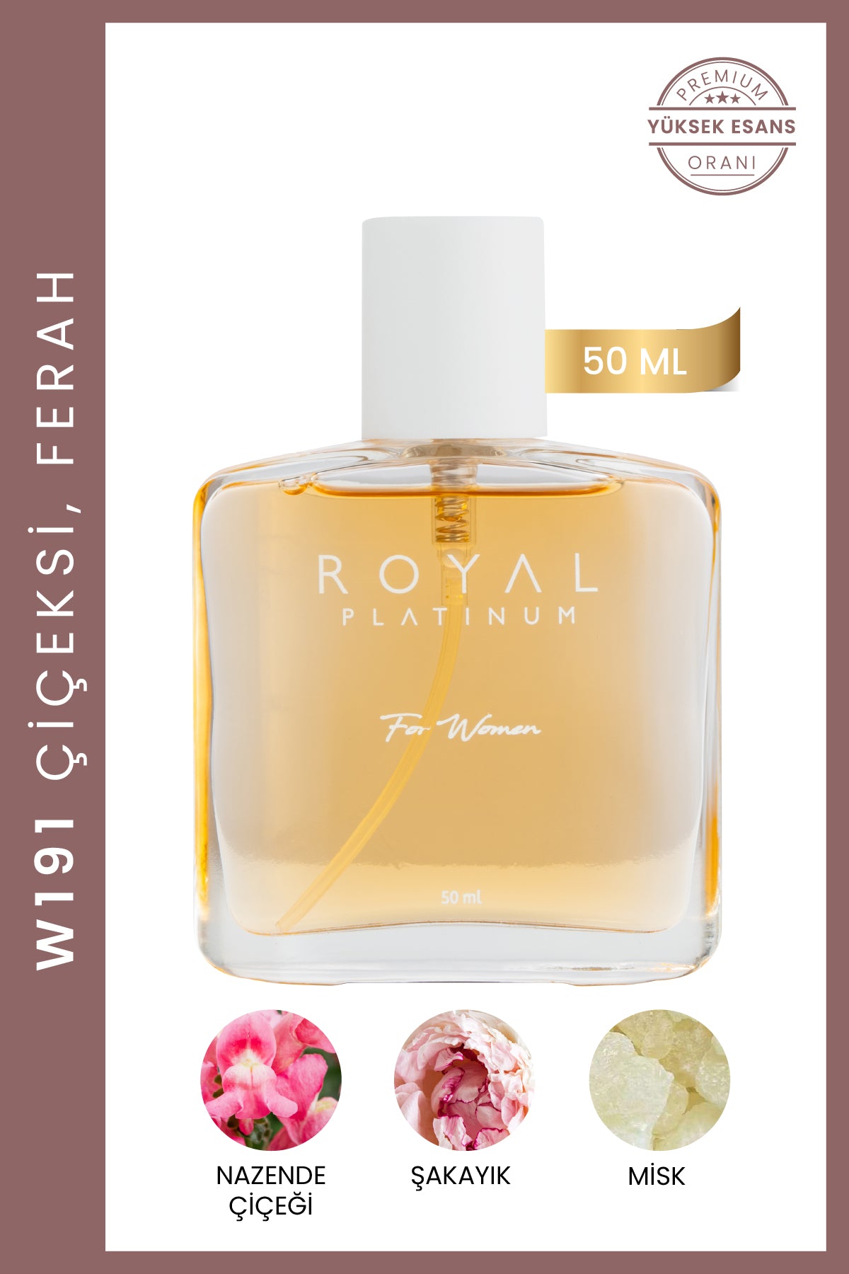 W191 Kadın Parfüm EDP 50 ML | Çiçeksi Seri