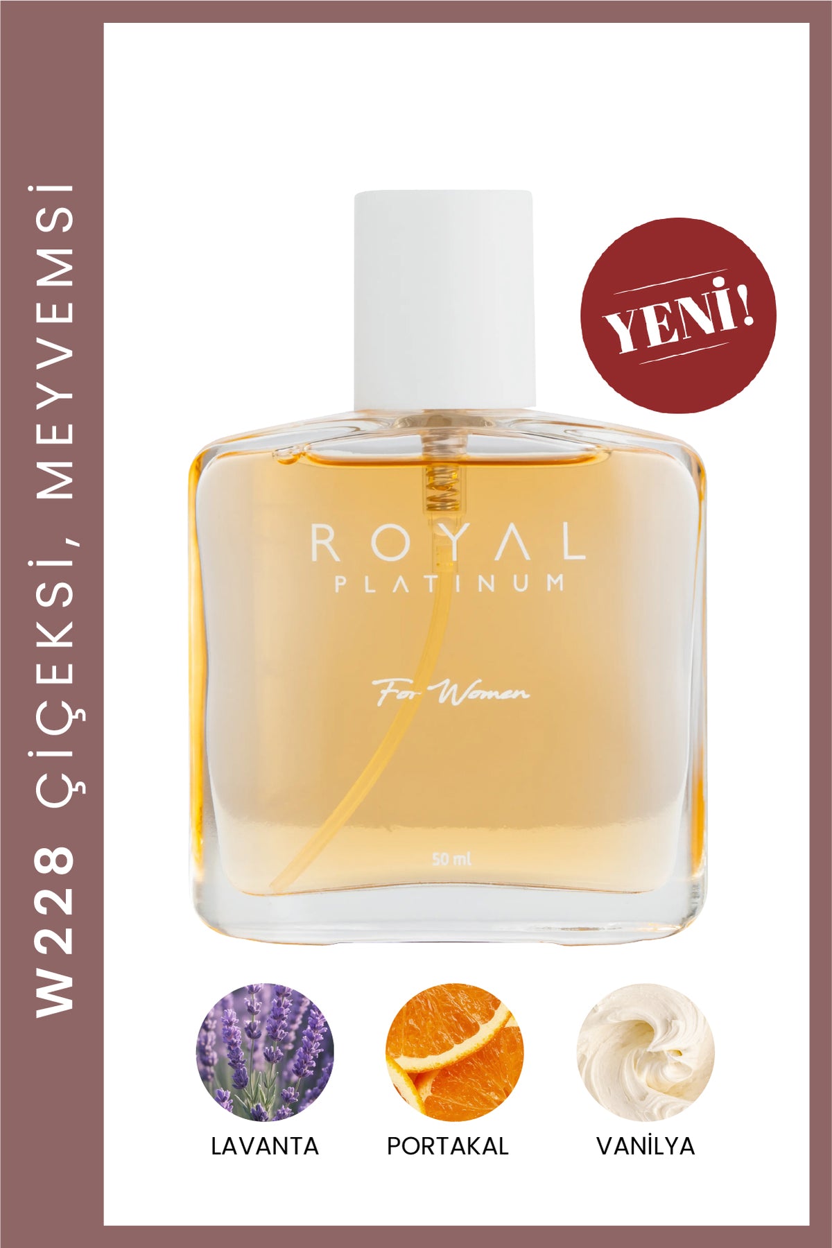 W228 Kadın Parfüm EDP 50 ML | Tatlı Seri