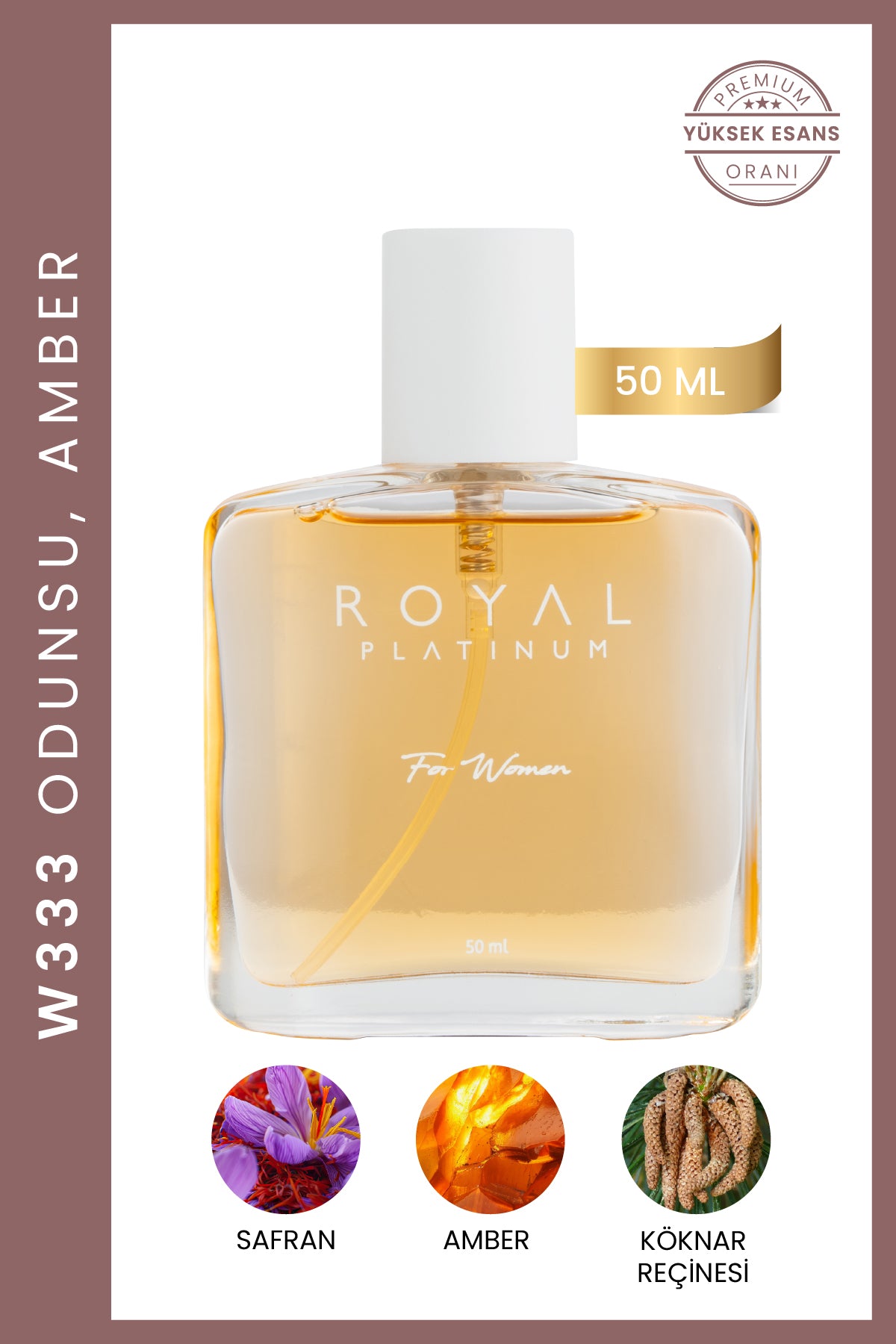 W333 Kadın Parfüm EDP 50 ML | Odunsu Seri